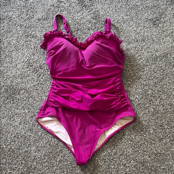 Profile By Gottex Pink One Piece Swimsuit - Picture 1 of 3